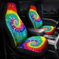 Spiral Tie Dye Car Seat Covers Custom Car Accessories Hippie Gifts - Gearcarcover - 1