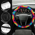 Spiral Tie Dye Steering Wheel Covers Custom Hippie Tie Dye Hippie Car Accessories - Gearcarcover - 3
