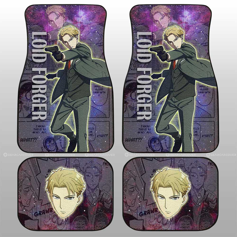 Spy x Family Anime Car Floor Mats Custom Loid Forger Galaxy Style Car Accessories - Gearcarcover - 2