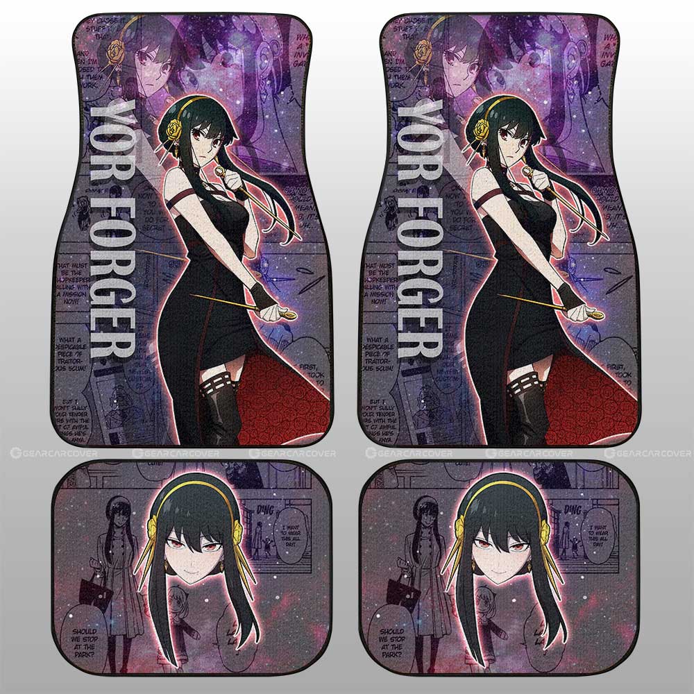Spy x Family Anime Car Floor Mats Custom Yor Forger Galaxy Style Car Accessories - Gearcarcover - 2