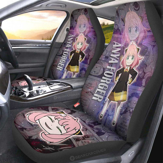Spy x Family Anime Car Seat Covers Custom Anya Forger Galaxy Style Car Accessories - Gearcarcover - 2