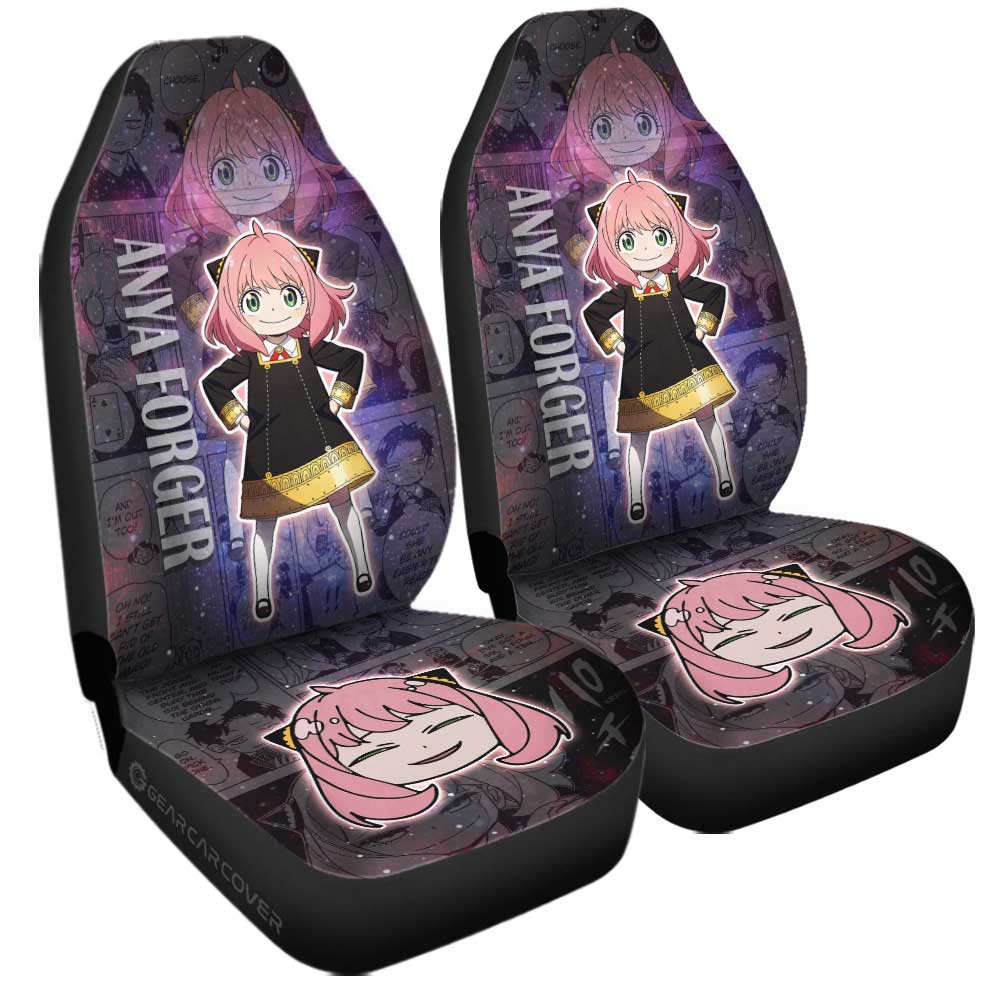 Spy x Family Anime Car Seat Covers Custom Anya Forger Galaxy Style Car Accessories - Gearcarcover - 3