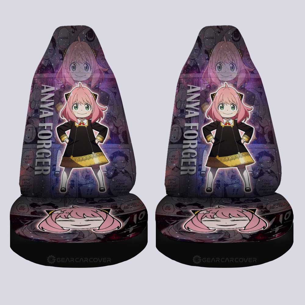 Spy x Family Anime Car Seat Covers Custom Anya Forger Galaxy Style Car Accessories - Gearcarcover - 4