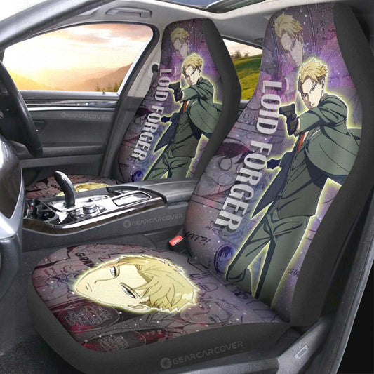 Spy x Family Anime Car Seat Covers Custom Loid Forger Galaxy Style Car Accessories - Gearcarcover - 2