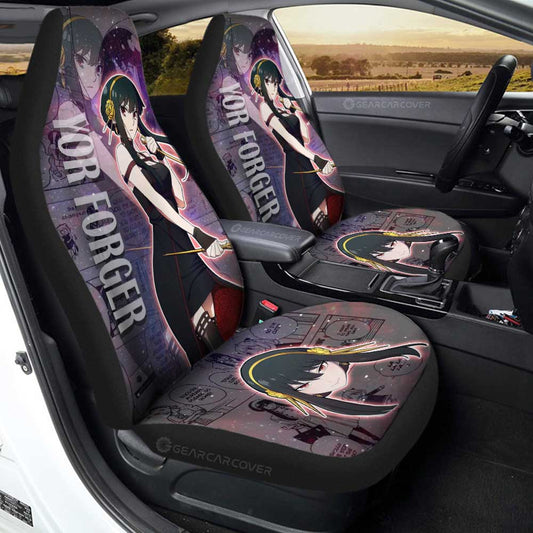 Spy x Family Anime Car Seat Covers Custom Yor Forger Galaxy Style Car Accessories - Gearcarcover - 1