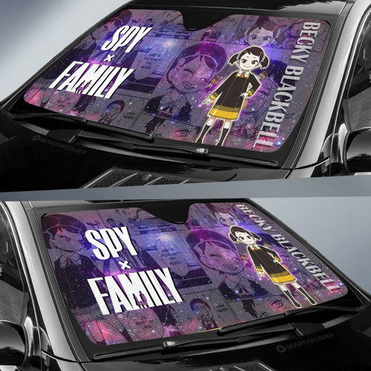 Spy x Family Anime Car Sunshade Custom Becky Blackbell Galaxy Style Car Accessories - Gearcarcover - 2