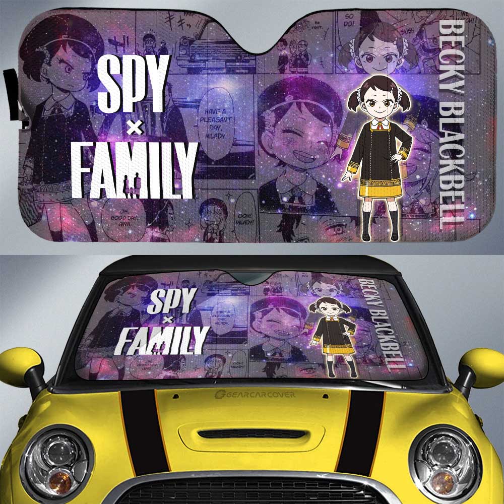 Spy x Family Anime Car Sunshade Custom Becky Blackbell Galaxy Style Car Accessories - Gearcarcover - 1