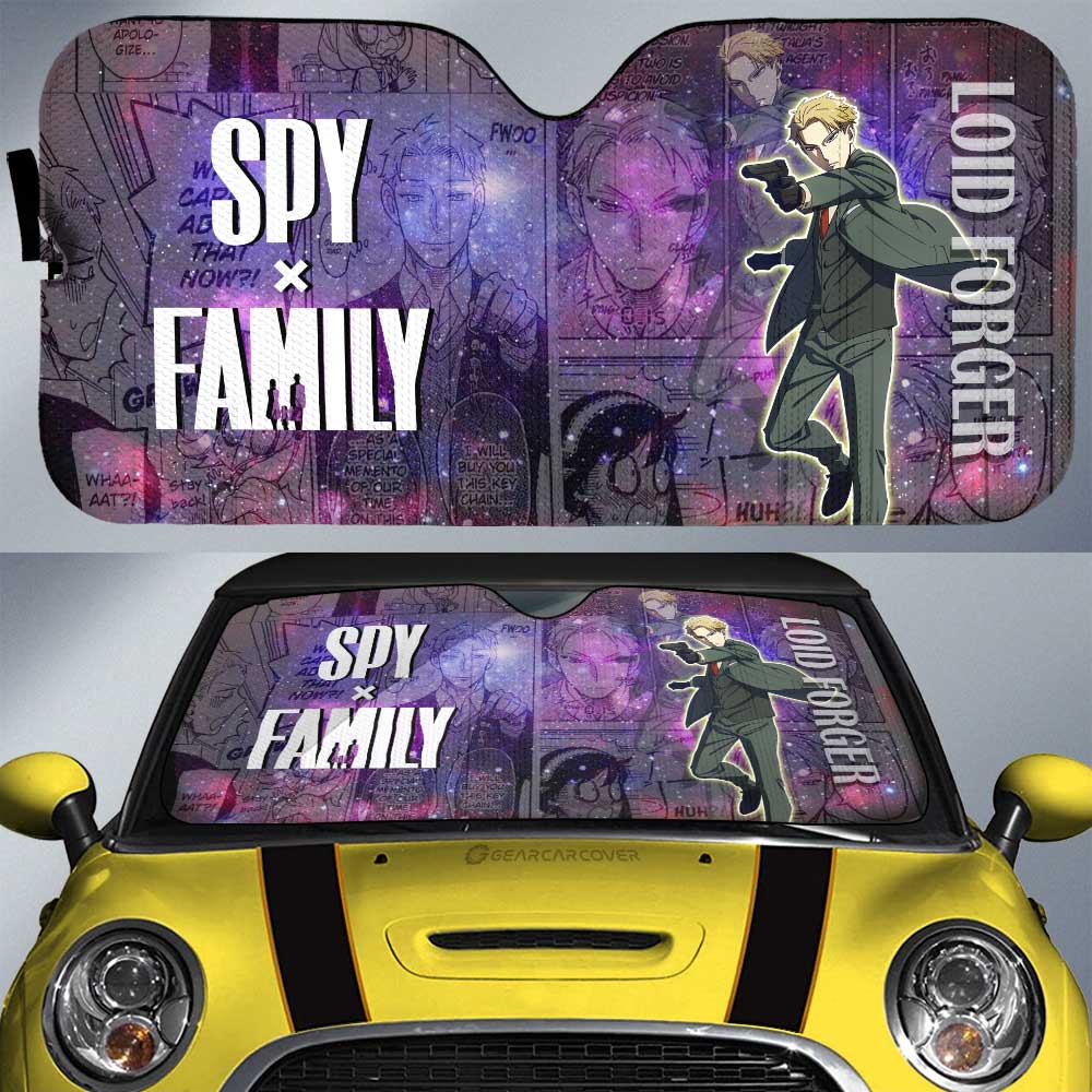 Spy x Family Anime Car Sunshade Custom Loid Forger Galaxy Style Car Accessories - Gearcarcover - 1