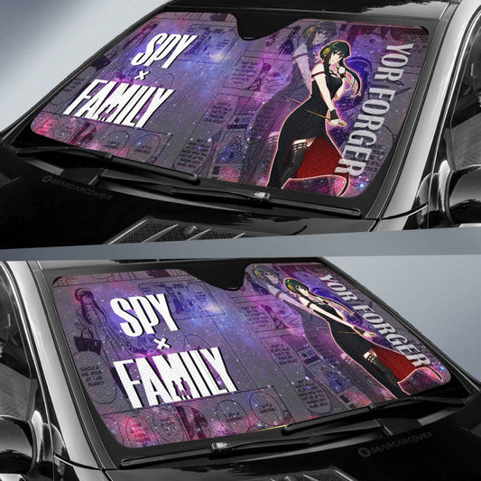Spy x Family Anime Car Sunshade Custom Yor Forger Galaxy Style Car Accessories - Gearcarcover - 2