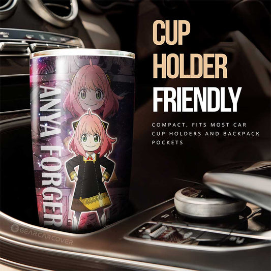 Spy x Family Anime Tumbler Cup Custom Anya Forger Galaxy Style Car Accessories - Gearcarcover - 2