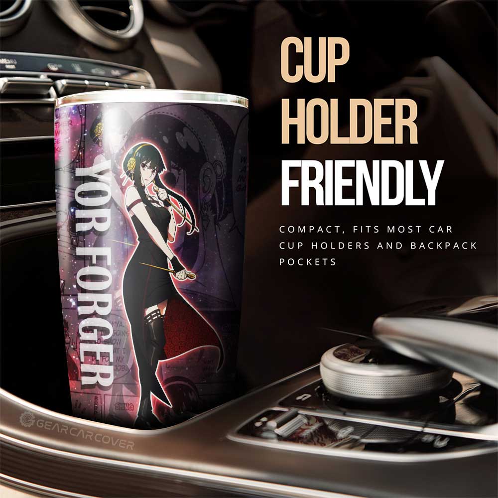 Spy x Family Anime Tumbler Cup Custom Yor Forger Galaxy Style Car Accessories - Gearcarcover - 2