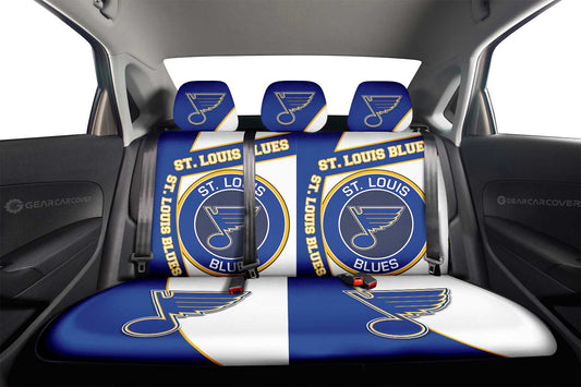 St. Louis Blues Car Back Seat Cover Custom Car Accessories For Fans - Gearcarcover - 2