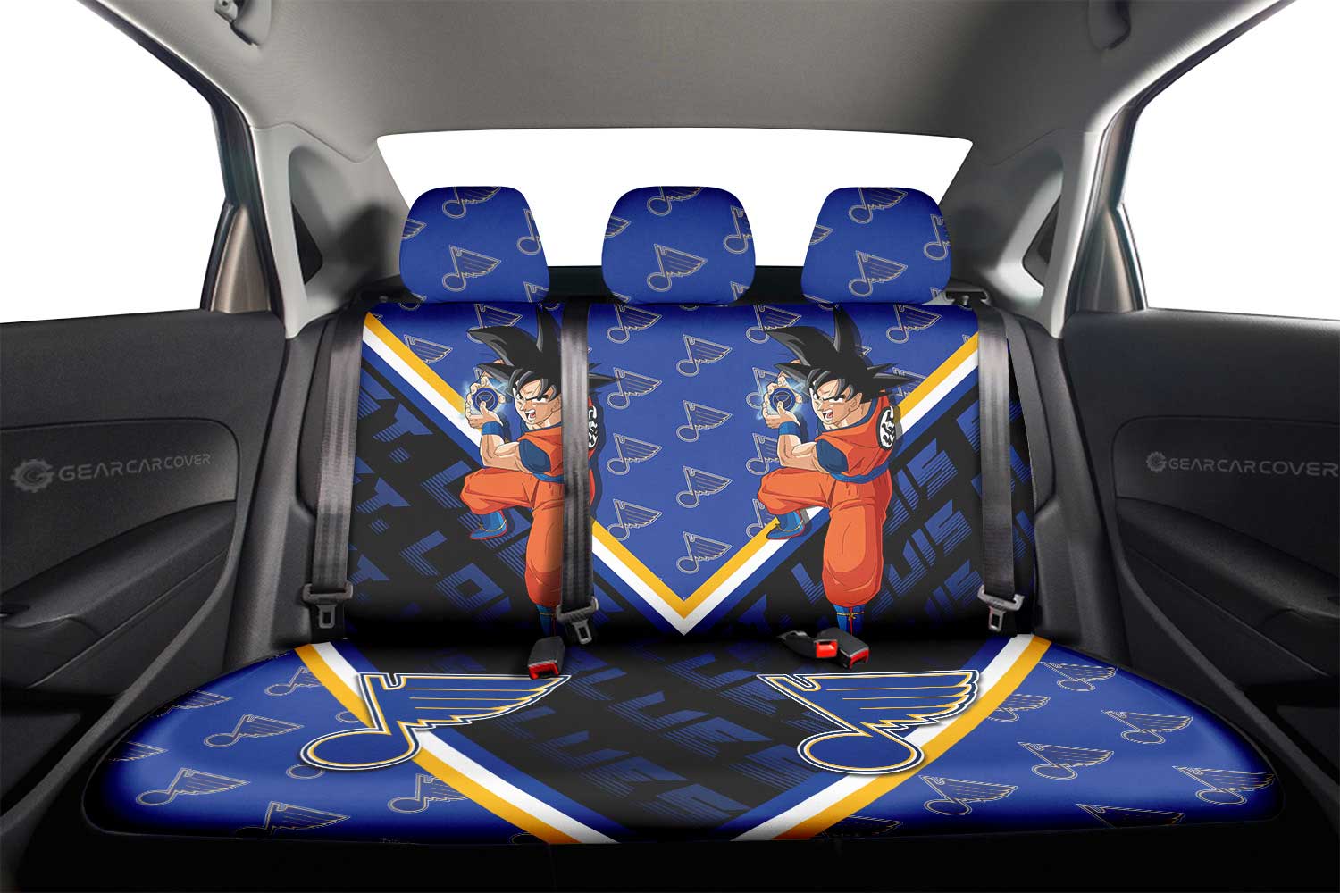 St. Louis Blues Car Back Seat Cover Custom Car Decorations For Fans - Gearcarcover - 2