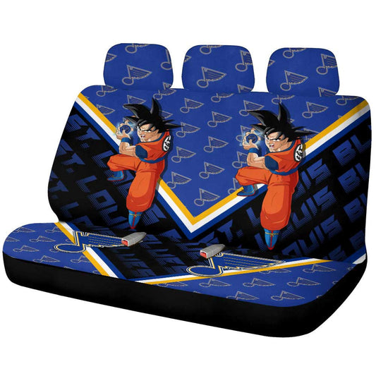 St. Louis Blues Car Back Seat Cover Custom Car Decorations For Fans - Gearcarcover - 1
