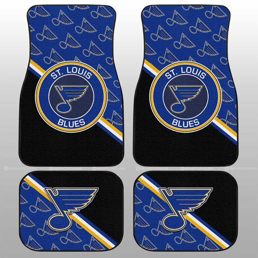 St. Louis Blues Car Floor Mats Custom Car Accessories For Fans - Gearcarcover - 1