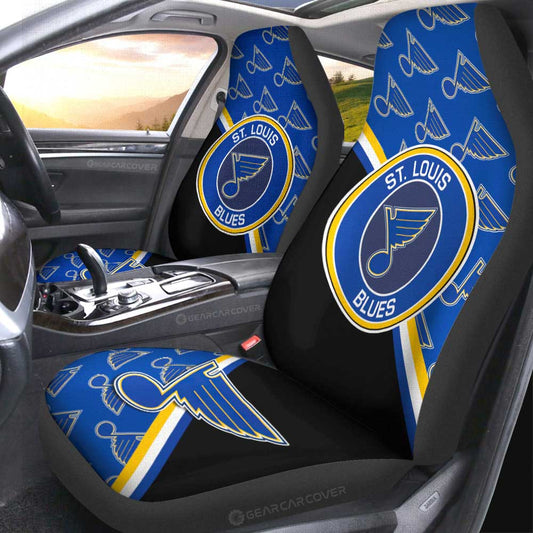 St. Louis Blues Car Seat Covers Custom Car Accessories For Fans - Gearcarcover - 2