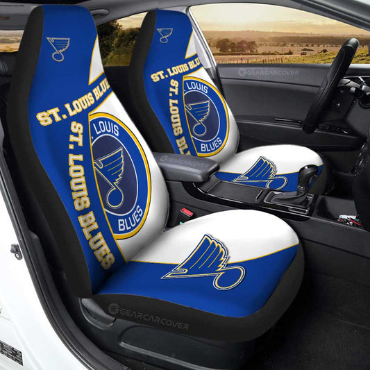 St. Louis Blues Car Seat Covers Custom Car Accessories For Fans - Gearcarcover - 1