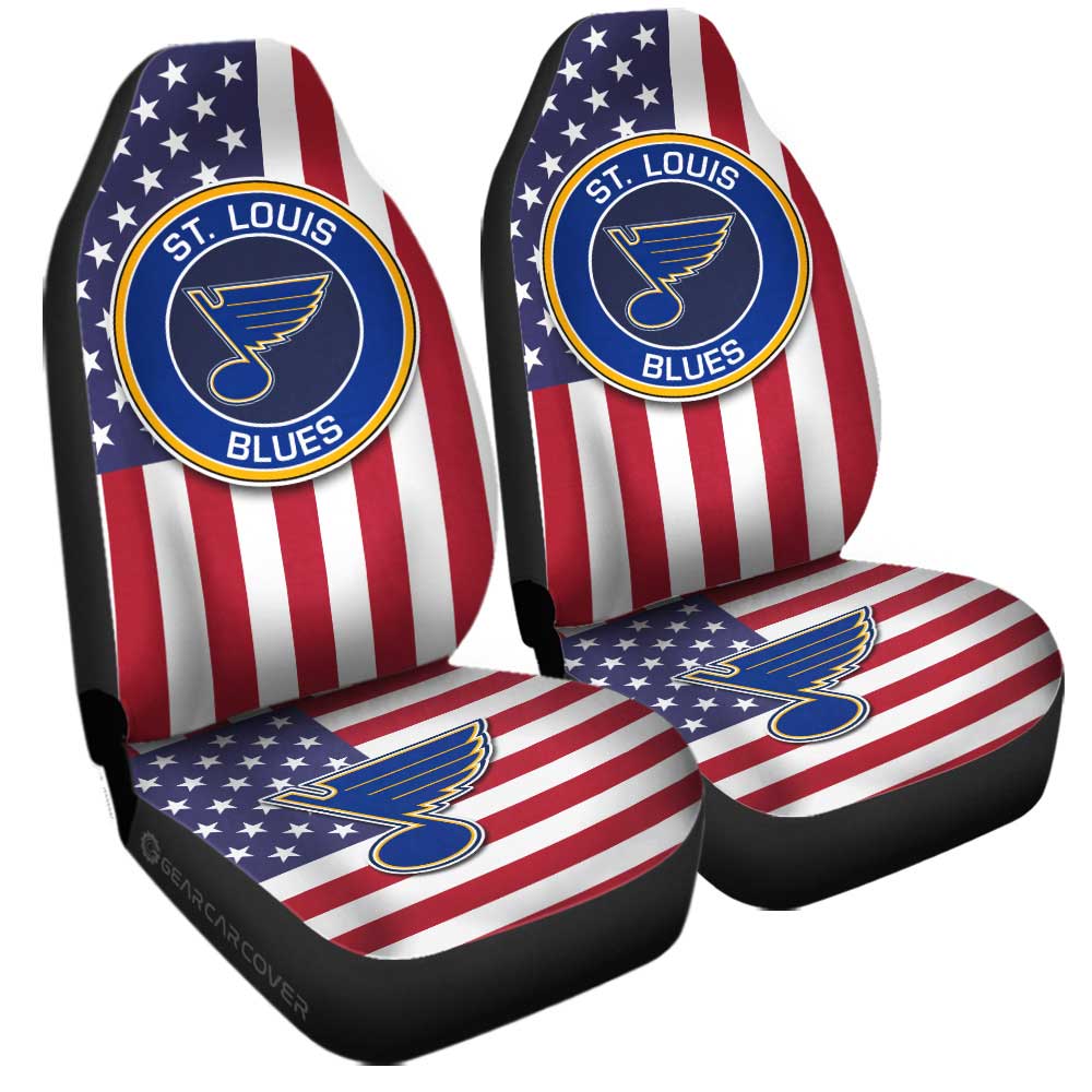 St. Louis Blues Car Seat Covers Custom Car Accessories - Gearcarcover - 3