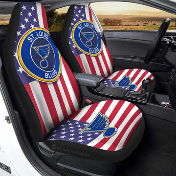 St. Louis Blues Car Seat Covers Custom Car Accessories - Gearcarcover - 1