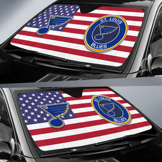 St. Louis Blues Car Sunshade Custom Car Accessories - Gearcarcover - 2