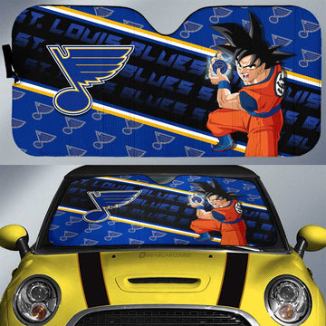 St. Louis Blues Car Sunshade Custom Car Decorations For Fans - Gearcarcover - 1