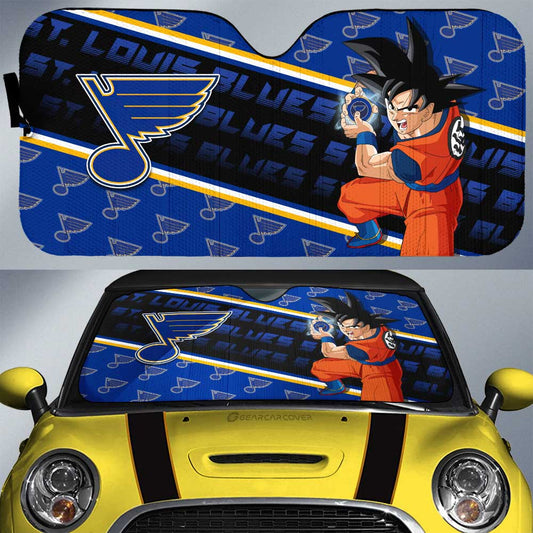 St. Louis Blues Car Sunshade Custom Car Decorations For Fans - Gearcarcover - 1