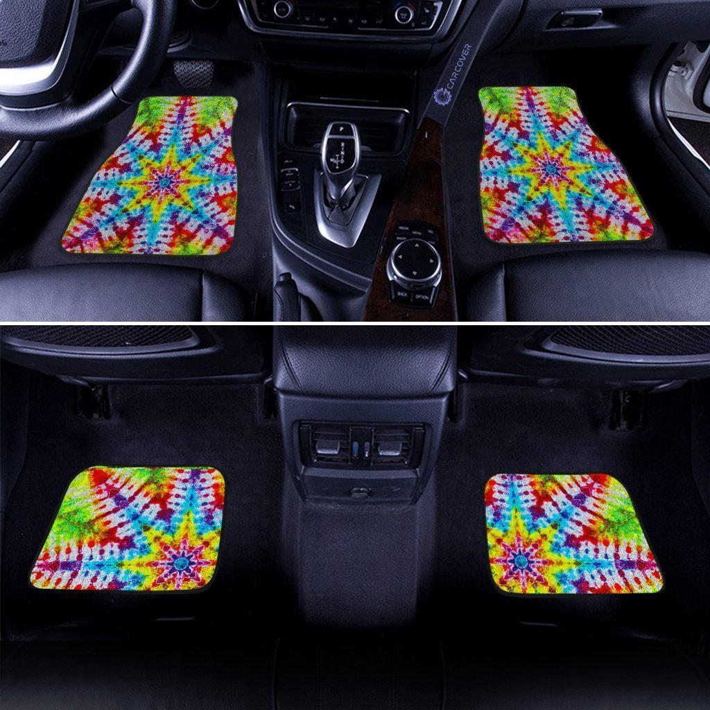 Star Tie Dye Car Floor Mats Custom Hippie Car Accessories Gifts - Gearcarcover - 2