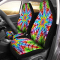 Star Tie Dye Car Seat Covers Custom Car Accessories Hippie Gifts - Gearcarcover - 2