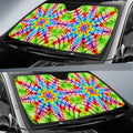 Star Tie Dye Car Sunshade Custom Printed Hippie Car Accessories - Gearcarcover - 2