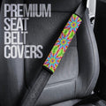 Star Tie Dye Seat Belt Covers Custom Hippie Car Accessories Gifts - Gearcarcover - 3