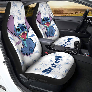 Stitch Car Seat Covers Custom Cartoon Car Accessories - Gearcarcover - 1