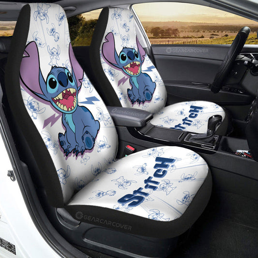 Stitch Car Seat Covers Custom Cartoon Car Accessories - Gearcarcover - 1
