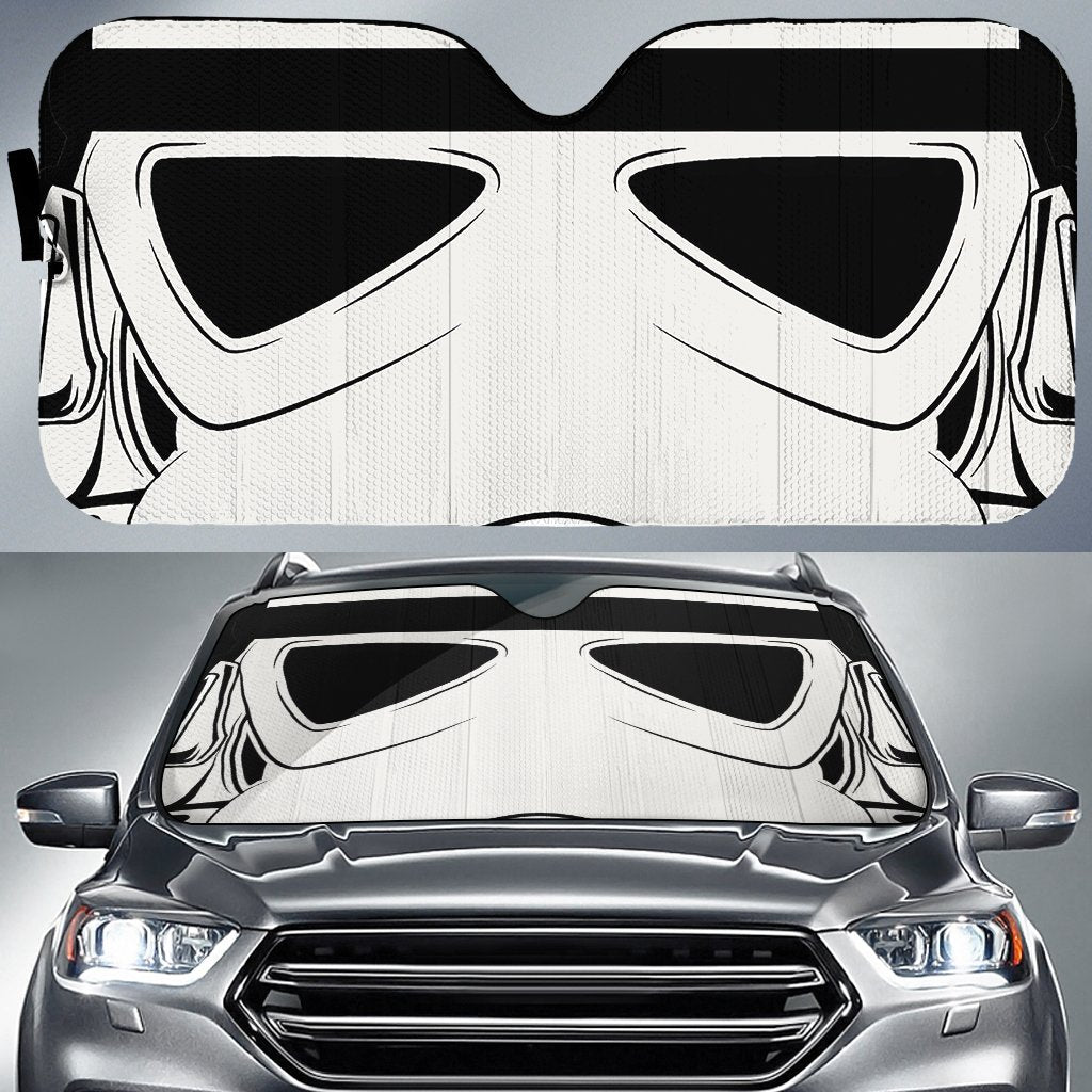 Stormtrooper Car Sunshade Custom Car Accessories - Gearcarcover - 1