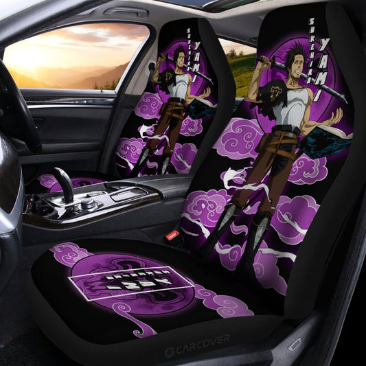 Sukehiro Yami Car Seat Covers Custom Black Clover Anime Car Accessories - Gearcarcover - 2