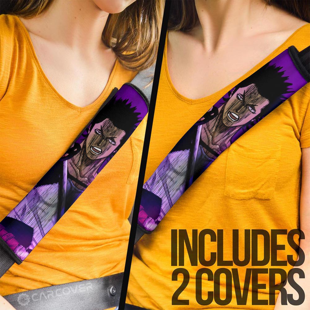 Sukehiro Yami Seat Belt Covers Custom Black Clover Anime Car Accessories - Gearcarcover - 3