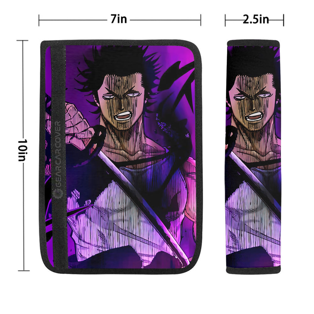 Sukehiro Yami Seat Belt Covers Custom Black Clover Anime Car Accessories - Gearcarcover - 1