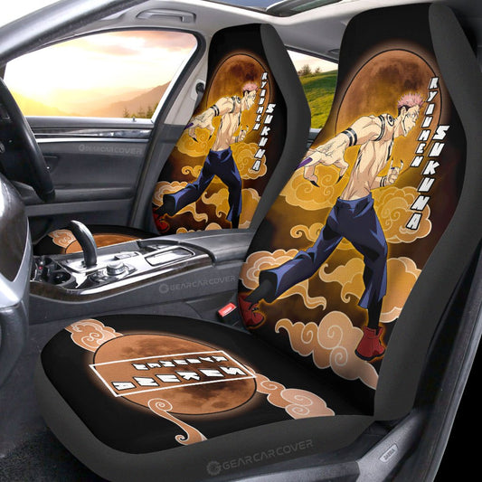 Sukuna Car Seat Covers Custom Jujutsu Kaisen Anime Car Interior Accessories - Gearcarcover - 2