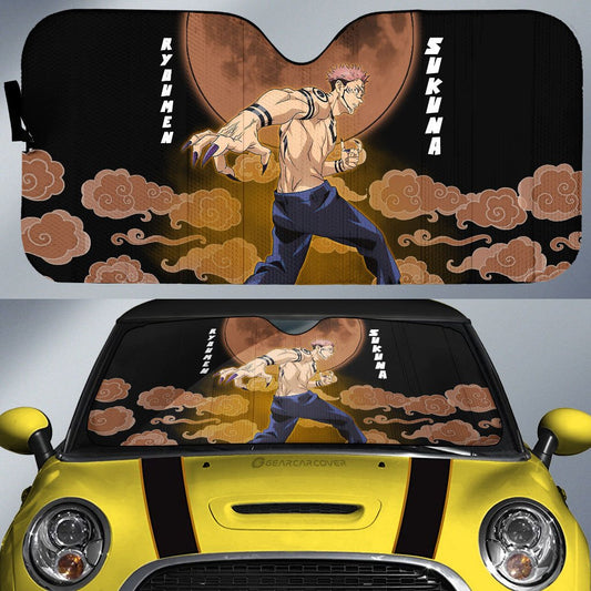 Sukuna Car Sunshade Custom Jujutsu Kaisen Anime Car Accessories - Gearcarcover - 1