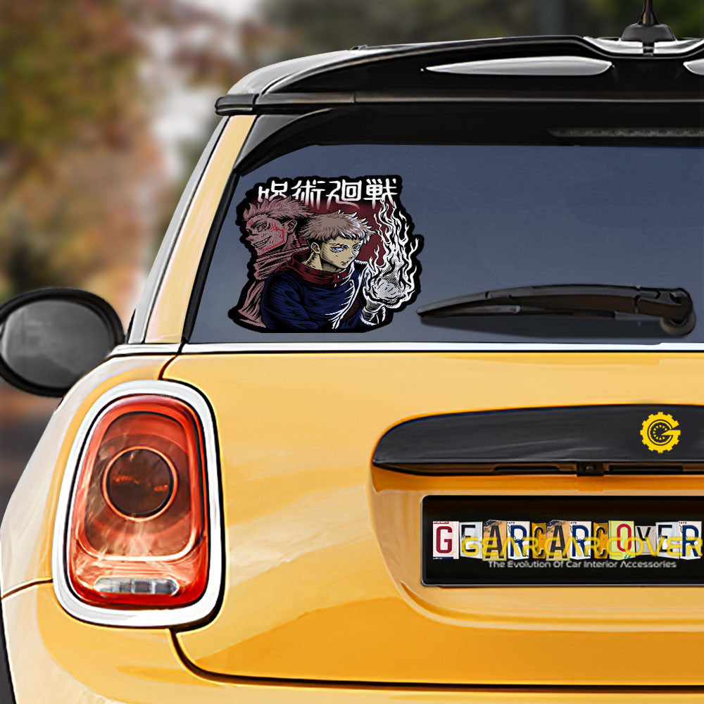 Sukuna x Itadori Car Sticker Custom Jujutsu Kaisen Anime Car Accessories - Gearcarcover - 1