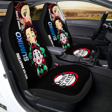 Sumiko Car Seat Covers Custom Demon Slayer Anime - Gearcarcover - 1