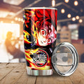 Sun Breathing Tanjiro Tumbler Cup Custom Anime Demon Slayer Car Accessories - Gearcarcover - 1