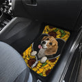 Sunflower Brown Dachshund Car Floor Mats Idea Car Accessories For Dachshund Owners - Gearcarcover - 4