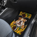 Sunflower Bulldog Car Floor Mats Idea Car Accessories For Bulldog Owners - Gearcarcover - 4