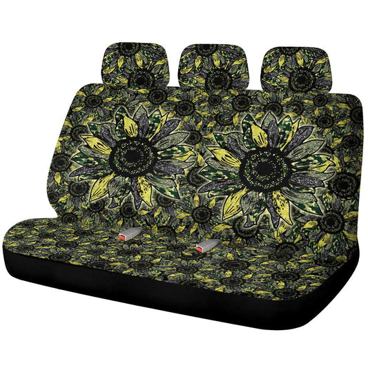 Sunflower Car Back Seat Cover Custom Car Decoration - Gearcarcover - 1