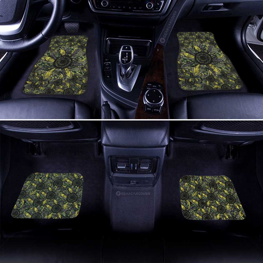 Sunflower Car Floor Mats Custom Car Decoration - Gearcarcover - 3