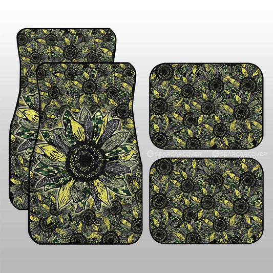 Sunflower Car Floor Mats Custom Car Decoration - Gearcarcover - 1
