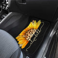 Sunflower Car Floor Mats Custom Personalized Name Car Accessories - Gearcarcover - 4