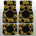 Sunflower Car Floor Mats Custom Personalized Name Car Accessories - Gearcarcover - 1