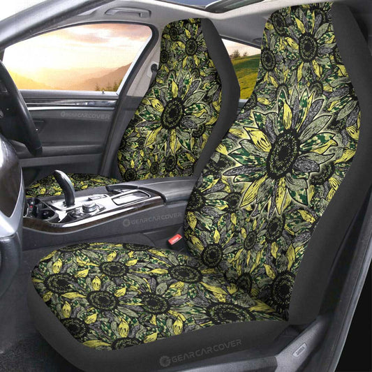 Sunflower Car Seat Covers Custom Car Decoration - Gearcarcover - 2