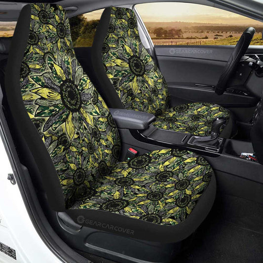 Sunflower Car Seat Covers Custom Car Decoration - Gearcarcover - 1